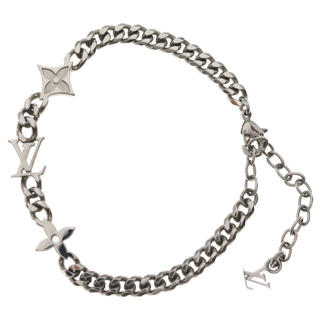 Louis Vuitton Monogram Low Metal Bracelet Silver