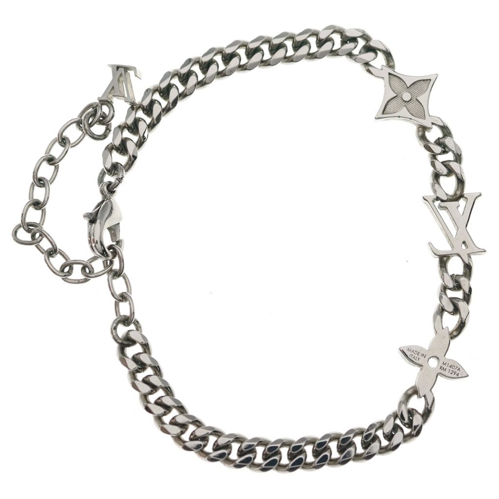 Louis Vuitton Monogram Low Metal Bracelet Silver — view 2