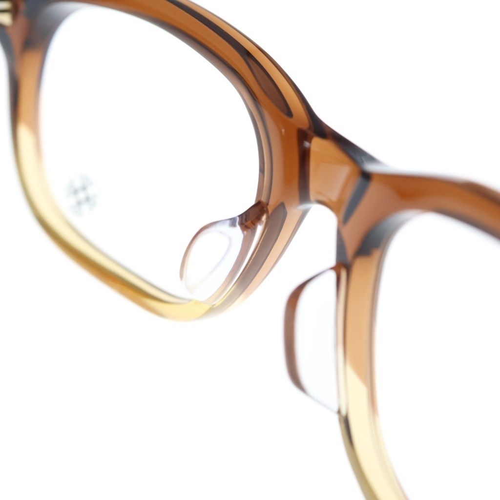 Chrome Hearts Dooable Side Dagger Decoration Square Sunglasses Brown Gold — view 5