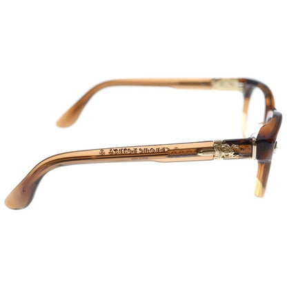 Chrome Hearts Dooable Side Dagger Decoration Square Sunglasses Brown Gold — view 3