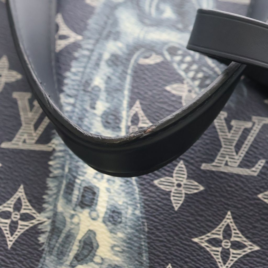 Louis Vuitton Monogram Savannah Chapman Tote Navy — view 6