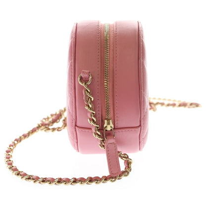Chanel Chain Shoulder Bag Quilted CC Logo Round Cocoball Lambskin — view 3