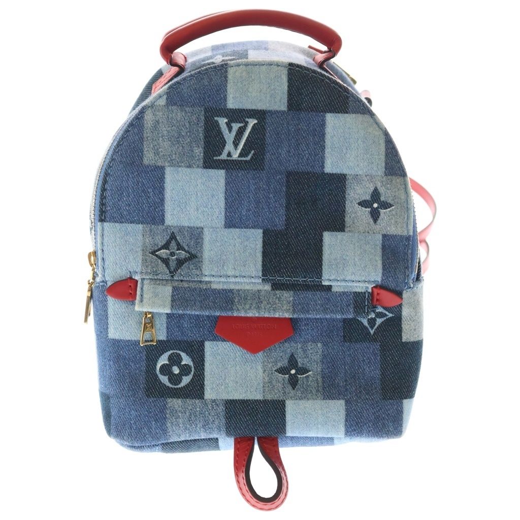 Louis Vuitton Monogram Denim Palm Springs Backpack Mini Indigo