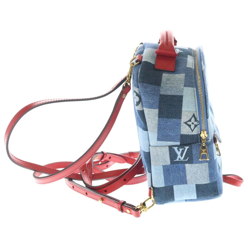 Louis Vuitton Monogram Denim Palm Springs Backpack Mini Indigo — view 3