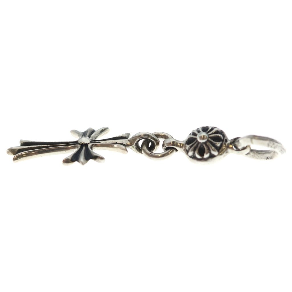 Chrome Hearts Tny CH Crs 1 Ball Tiny CH Cross Charm Pendant Silver — view 3