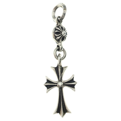 Chrome Hearts Tny CH Crs 1 Ball Tiny CH Cross Charm Pendant Silver — view 2