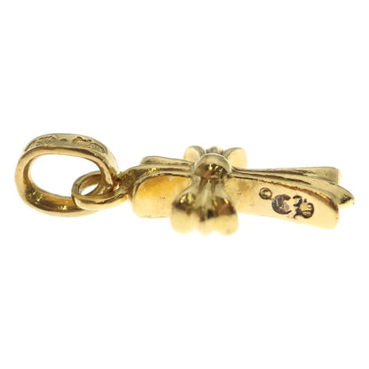 Chrome Hearts 22k Crs Baby Fat P Dia Fat Cross Pave Diamond Pendant Gold — view 4