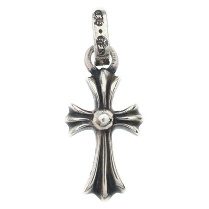 Chrome Hearts Crs Baby Fat P Dmnd Fat Cross Pave Diamond Pendant Silver — view 2