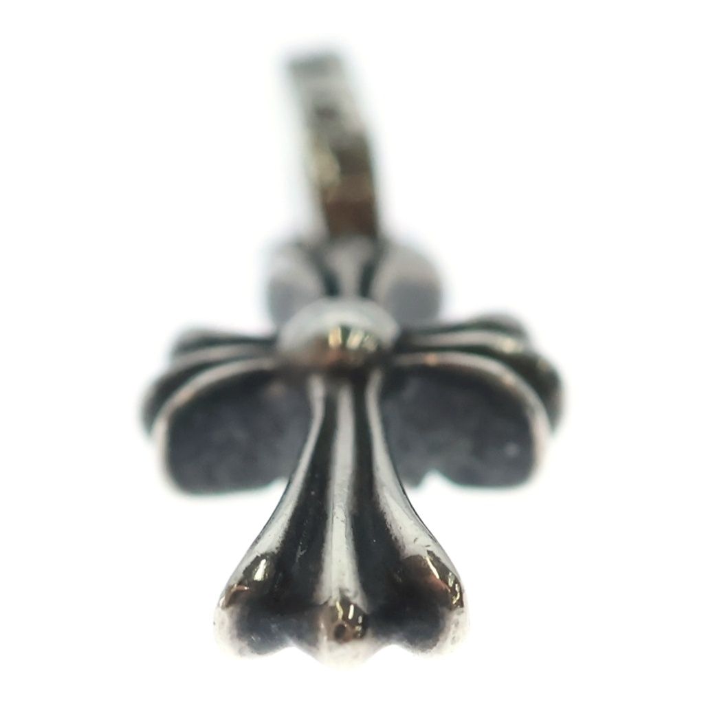 Chrome Hearts Crs Baby Fat P Dmnd Fat Cross Pave Diamond Pendant Silver — view 5