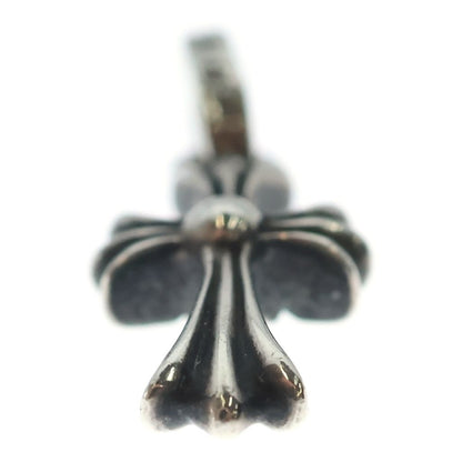 Chrome Hearts Crs Baby Fat P Dmnd Fat Cross Pave Diamond Pendant Silver — view 5