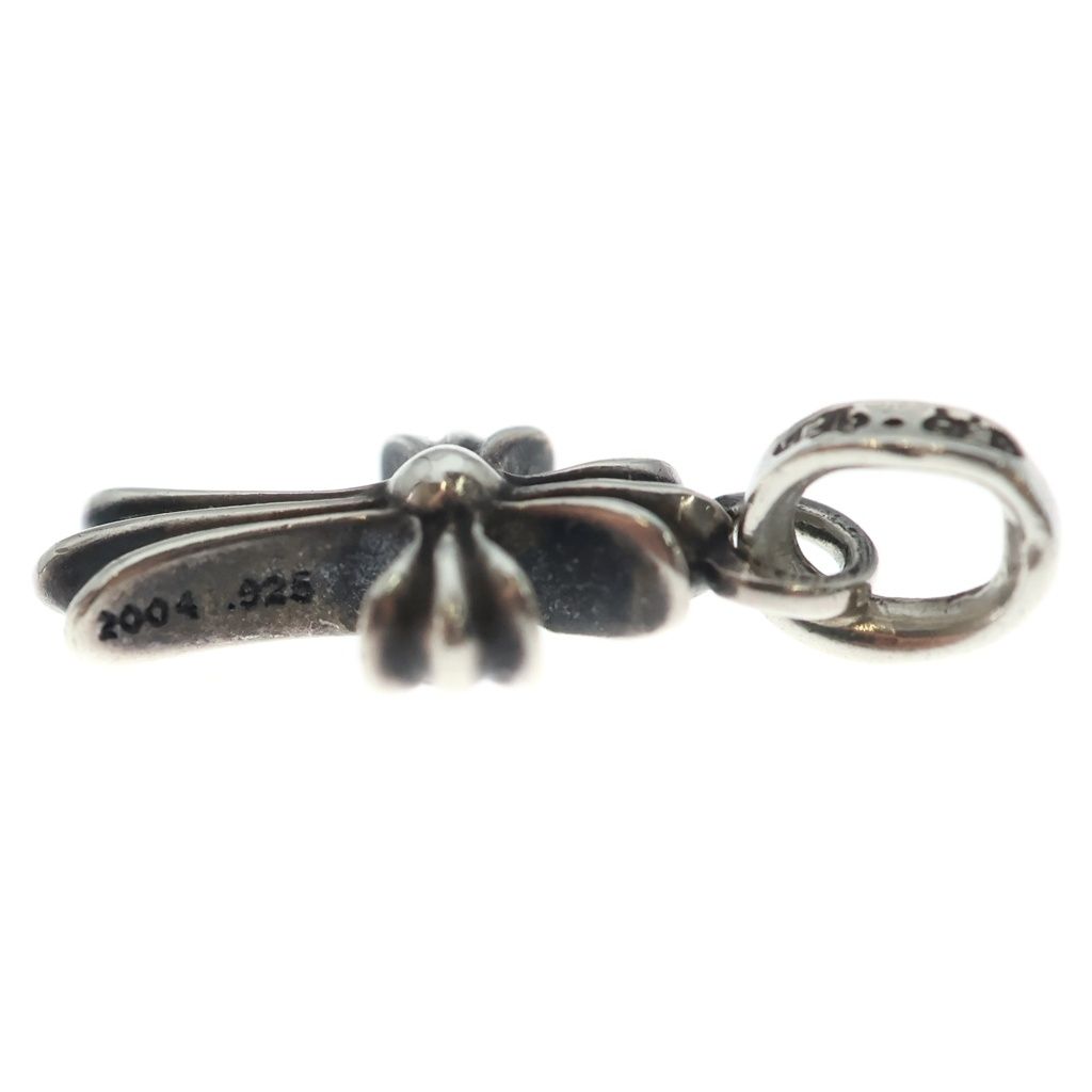 Chrome Hearts Crs Baby Fat P Dmnd Fat Cross Pave Diamond Pendant Silver — view 3