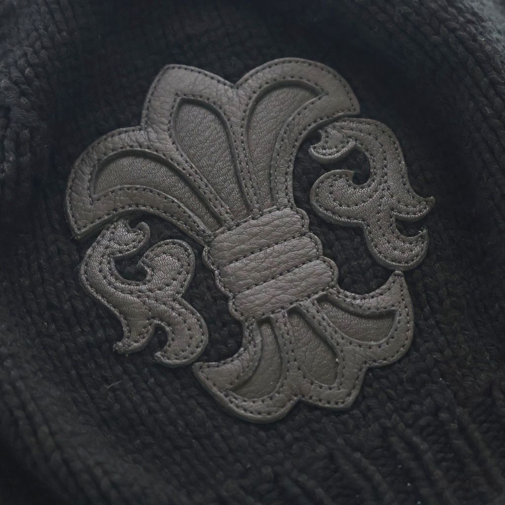 Chrome Hearts BS Flare Beanie BS Cashmere Hat with Patch — view 5