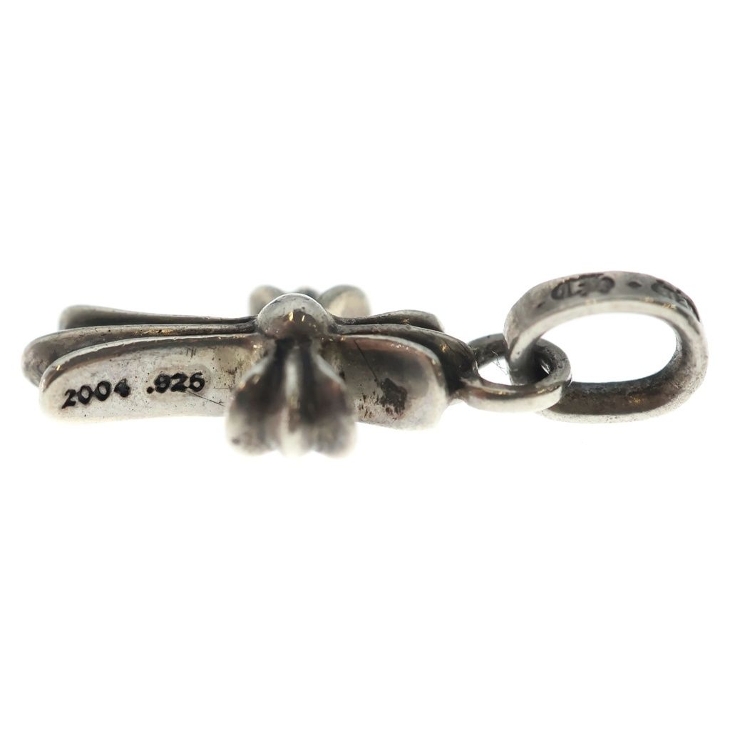 Chrome Hearts Crs Baby Fat P Sap Fat Cross Pave Pink Saffiano Pendant Silver — view 3