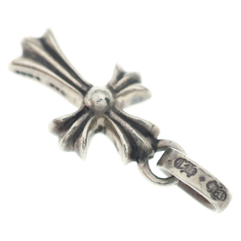 Chrome Hearts Crs Baby Fat P Sap Fat Cross Pave Pink Saffiano Pendant Silver — view 6