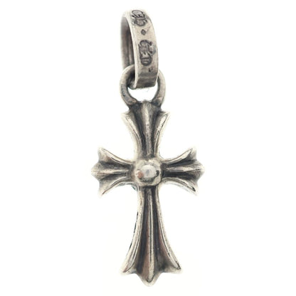 Chrome Hearts Crs Baby Fat P Sap Fat Cross Pave Pink Saffiano Pendant Silver — view 2