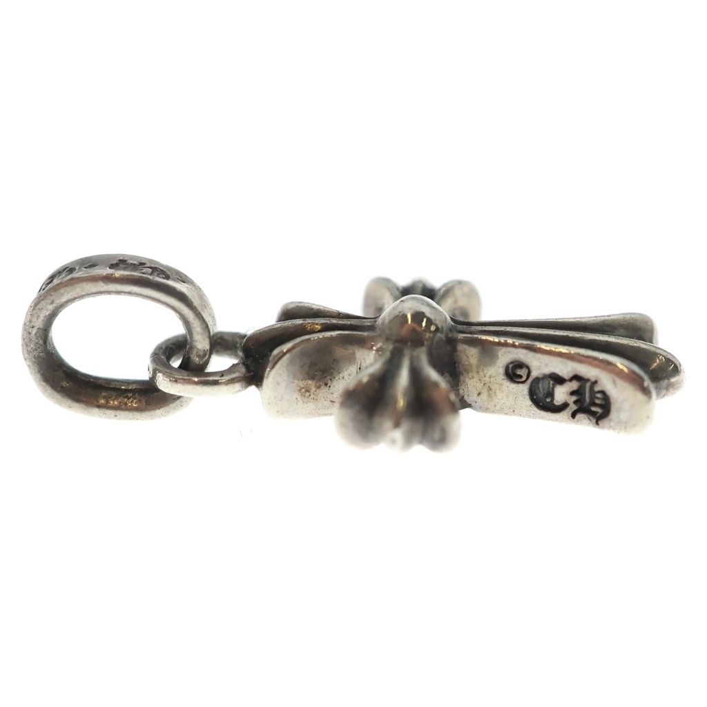 Chrome Hearts Crs Baby Fat P Sap Fat Cross Pave Pink Saffiano Pendant Silver — view 4