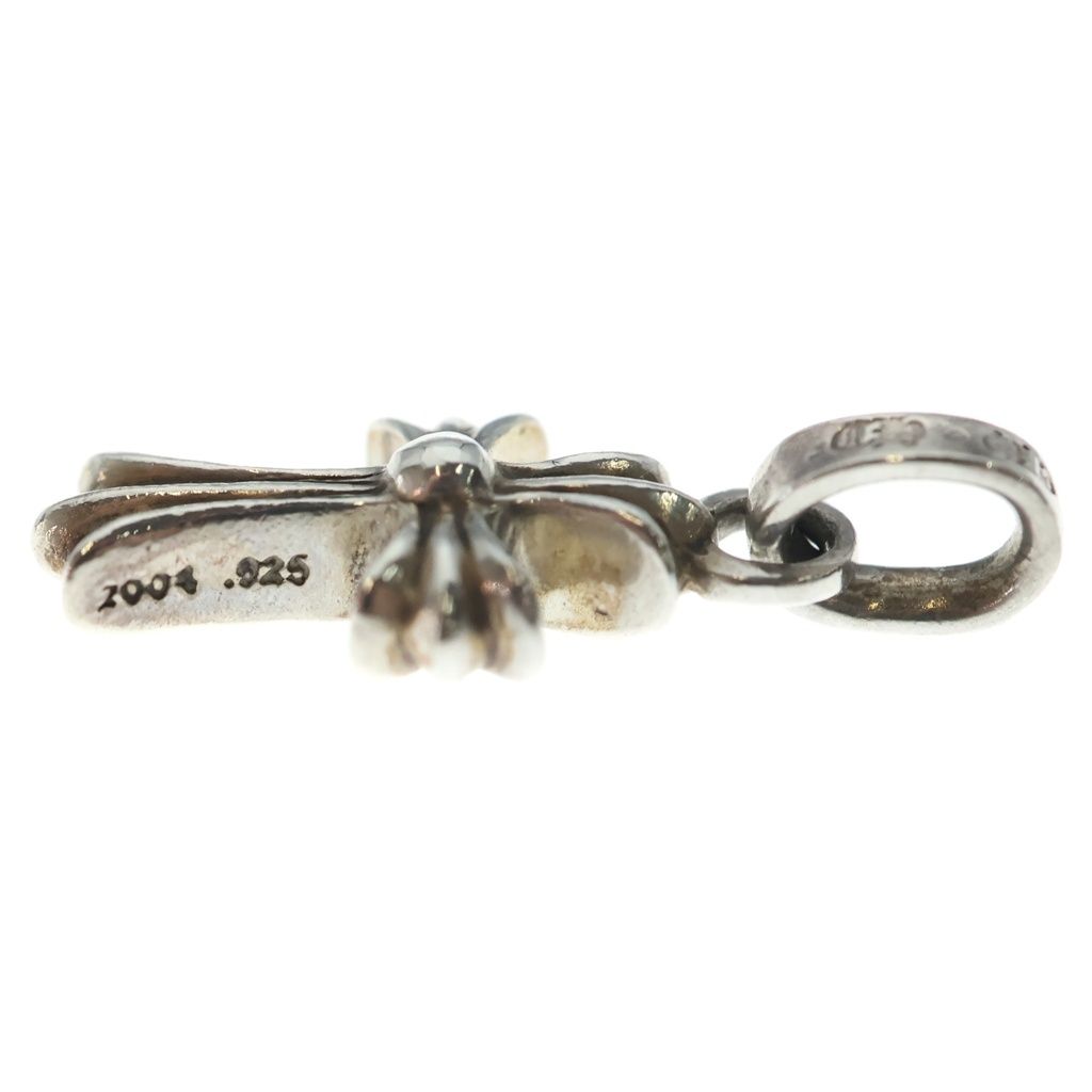 Chrome Hearts Crs Baby Fat P Sap Fat Cross Pave Pink Saffiano Pendant Silver — view 3