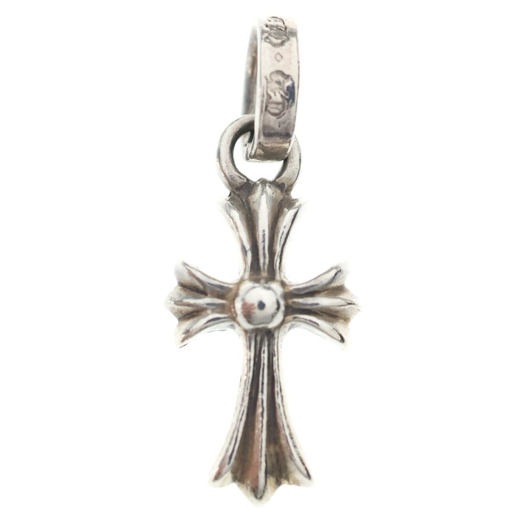 Chrome Hearts Crs Baby Fat P Sap Fat Cross Pave Pink Saffiano Pendant Silver — view 2