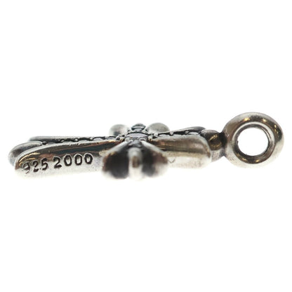 Chrome Hearts Tny Crsf P Dia Tiny Fat Cross Pave Diamond Pendant Silver — view 3