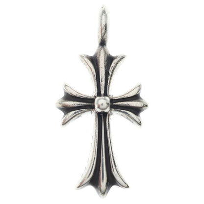 Chrome Hearts Tny Crsf P Dia Tiny Fat Cross Pave Diamond Pendant Silver — view 2