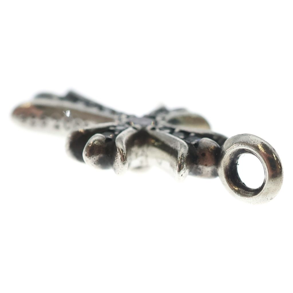 Chrome Hearts Tny Crsf P Dia Tiny Fat Cross Pave Diamond Pendant Silver — view 5