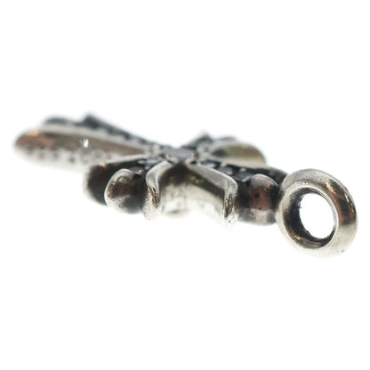 Chrome Hearts Tny Crsf P Dia Tiny Fat Cross Pave Diamond Pendant Silver — view 5