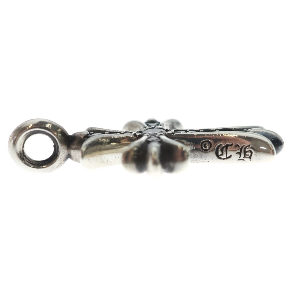 Chrome Hearts Tny Crsf P Dia Tiny Fat Cross Pave Diamond Pendant Silver — view 4