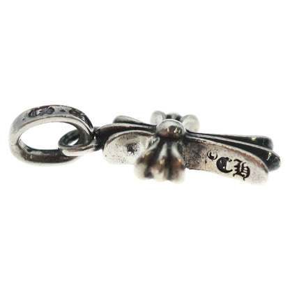 Chrome Hearts Crs Baby Fat P Dmnd Fat Cross Pave Diamond Pendant Silver — view 4