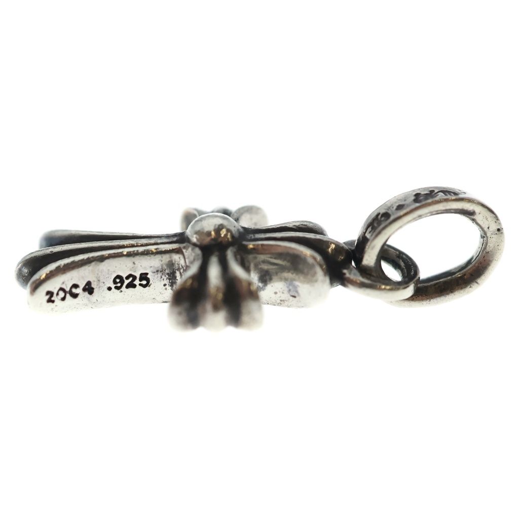 Chrome Hearts Crs Baby Fat P Dmnd Fat Cross Pave Diamond Pendant Silver — view 3