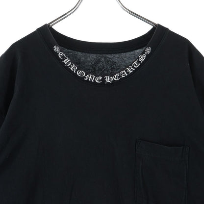 Chrome Hearts CH T-Shirt Neck Logo Short Sleeve Black — view 3