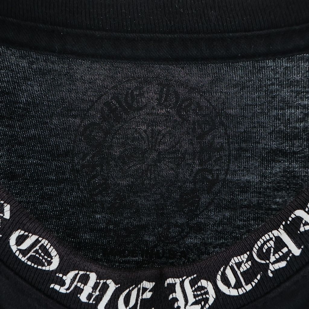 Chrome Hearts CH T-Shirt Neck Logo Short Sleeve Black — view 7