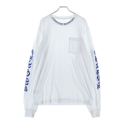 Chrome Hearts CH LS Neck Logo Print Sleeve Long T-Shirt Top White