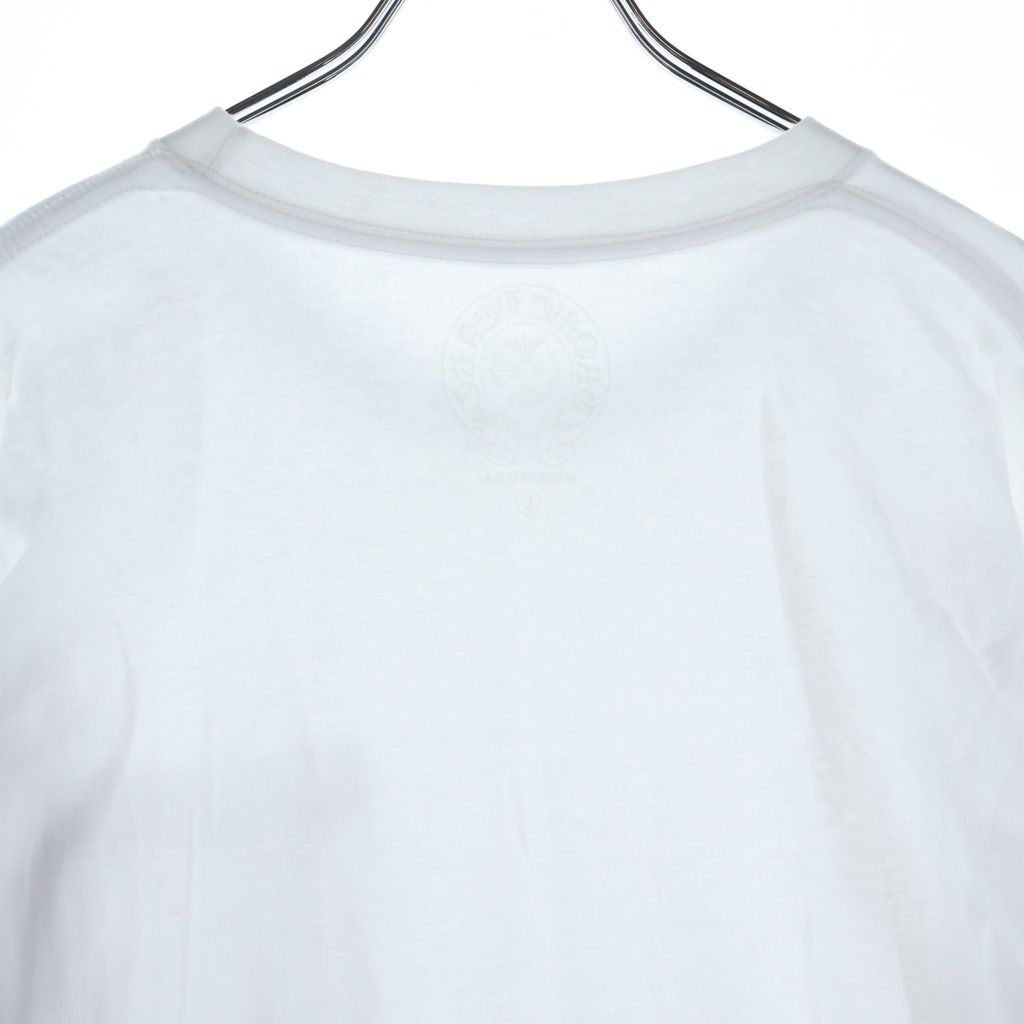 Chrome Hearts CH LS Neck Logo Print Sleeve Long T-Shirt Top White — view 4