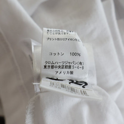 Chrome Hearts CH LS Neck Logo Print Sleeve Long T-Shirt Top White — view 8
