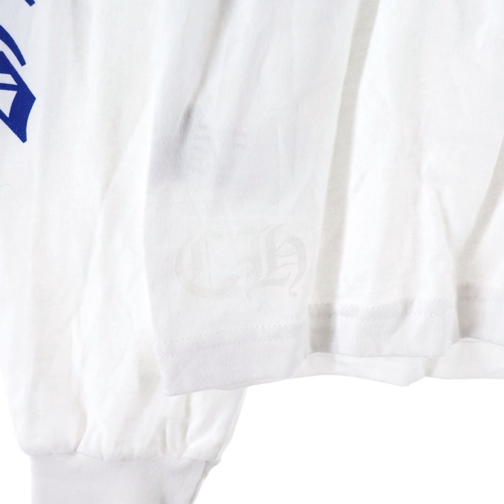 Chrome Hearts CH LS Neck Logo Print Sleeve Long T-Shirt Top White — view 5