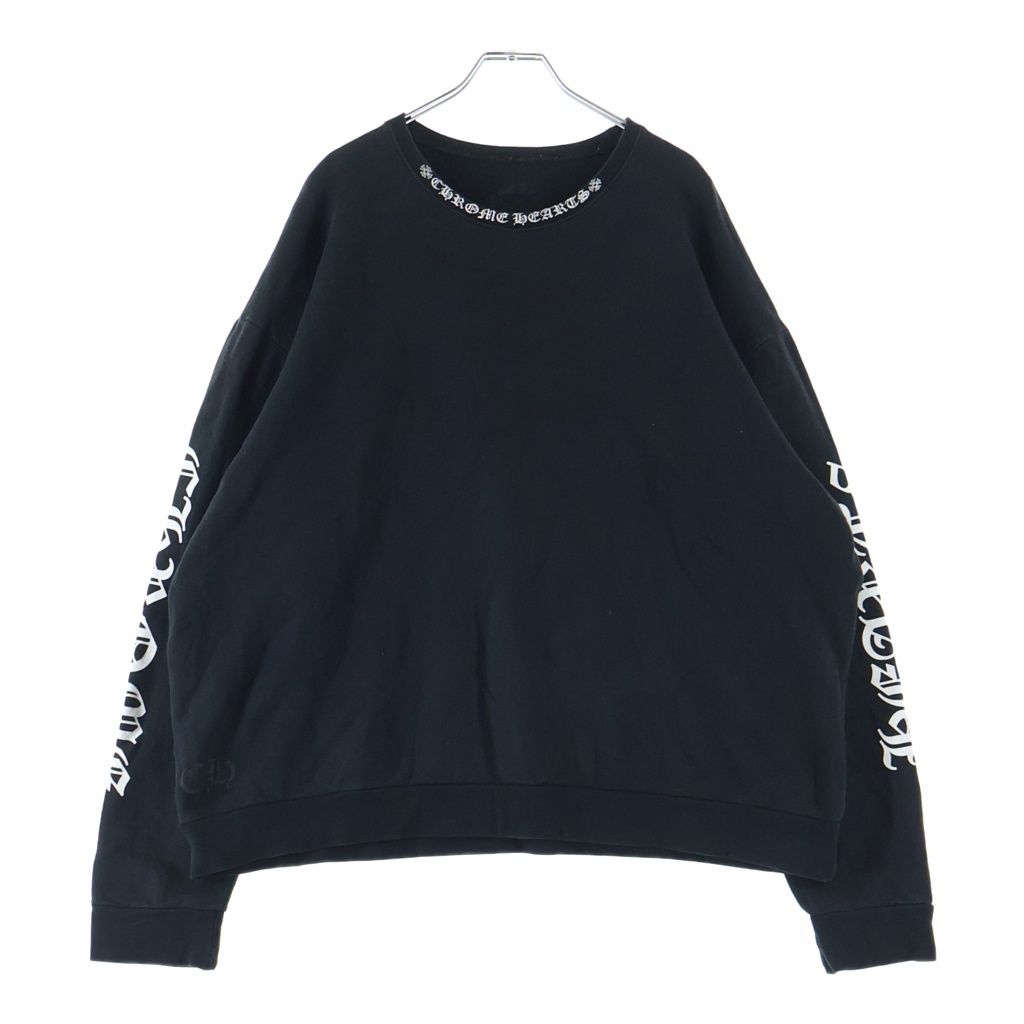 Chrome Hearts Sweatshirt Plvr Neck Logo Print Crew Black