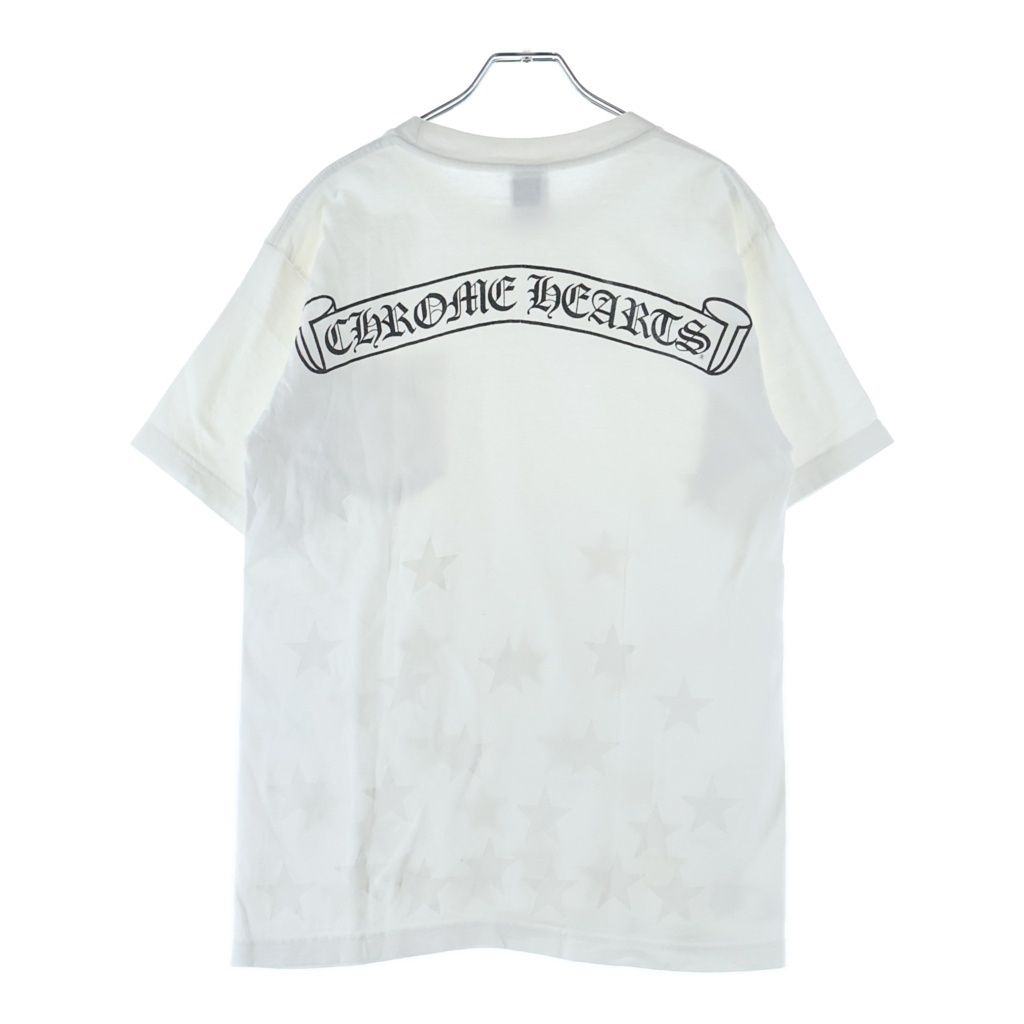 Chrome Hearts Vintage Back Scroll Label Star Print Short Sleeve Pocket T-Shirt