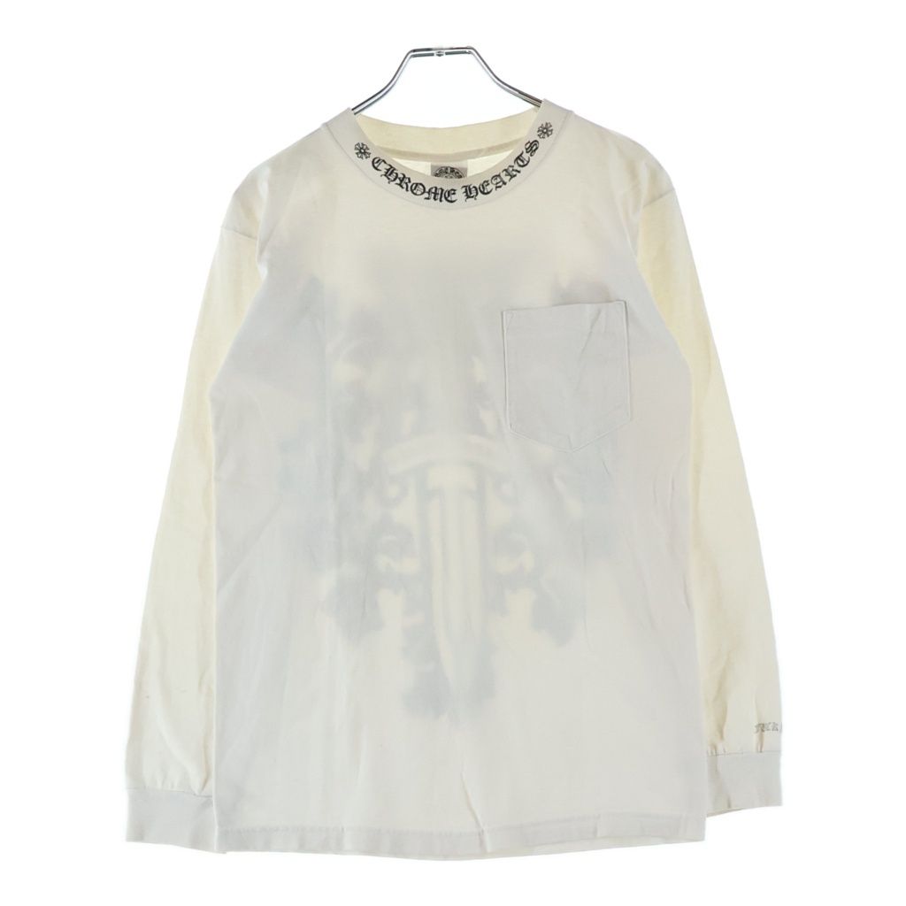 Chrome Hearts Vintage Neck Logo Back Vine Daga Print Long Sleeve T-Shirt — view 2