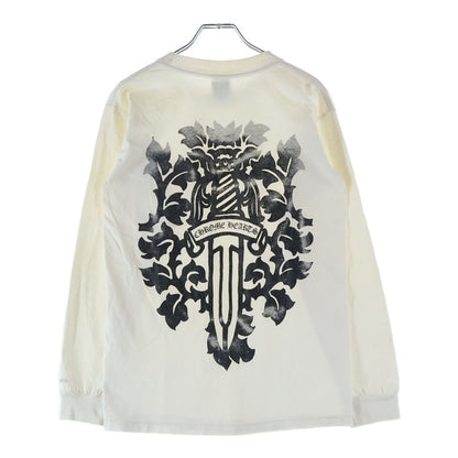 Chrome Hearts Vintage Neck Logo Back Vine Daga Print Long Sleeve T-Shirt