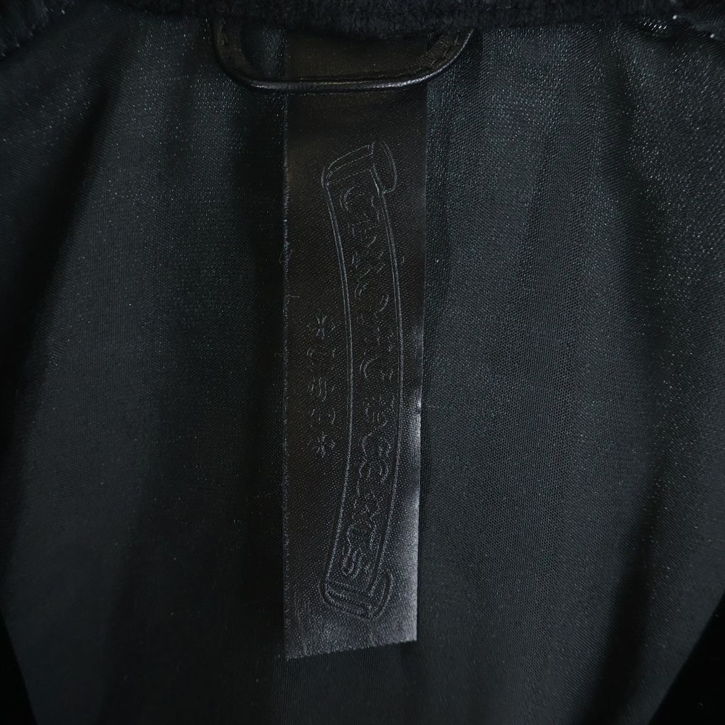 Chrome Hearts Velvet Track Jacket Logo Embroidery Velour Navy — view 7