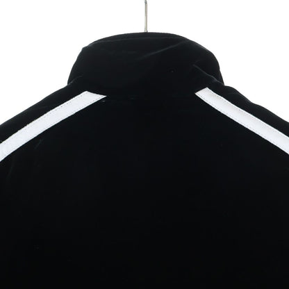 Chrome Hearts Velvet Track Jacket Logo Embroidery Velour Navy — view 4