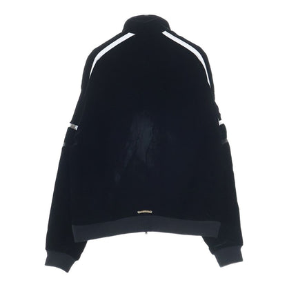 Chrome Hearts Velvet Track Jacket Logo Embroidery Velour Navy — view 2