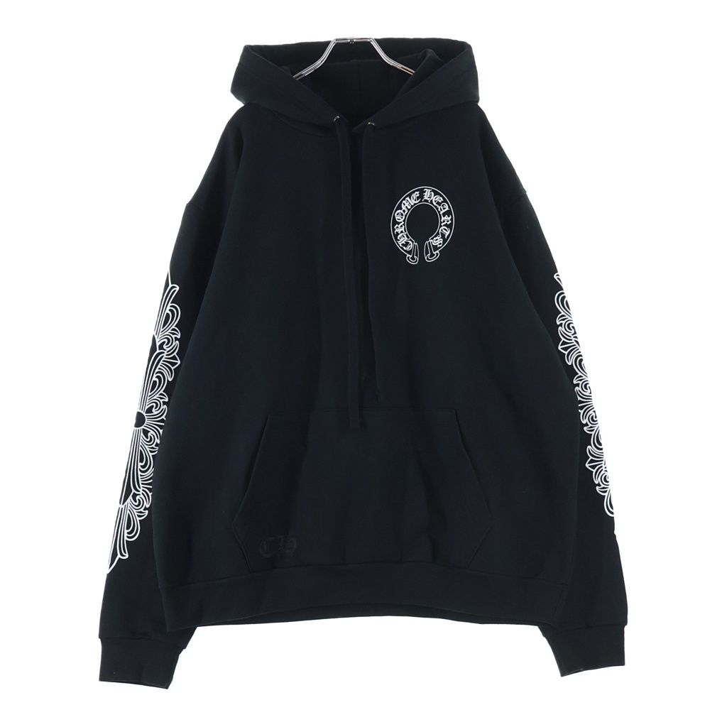 Chrome Hearts Sweatshirt Plvr Sleeve Floral Back Horse Shoe Print Pullover — view 2