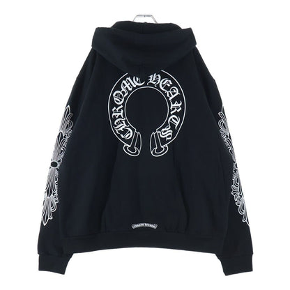 Chrome Hearts Sweatshirt Plvr Sleeve Floral Back Horse Shoe Print Pullover