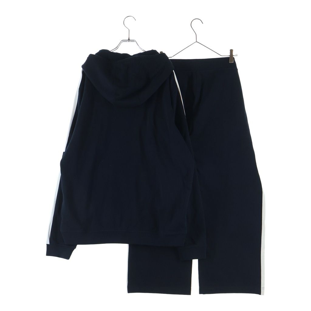 Hermes Set Side Line Zip Up Sweatshirt Hoodie Track Pants Navy — view 2