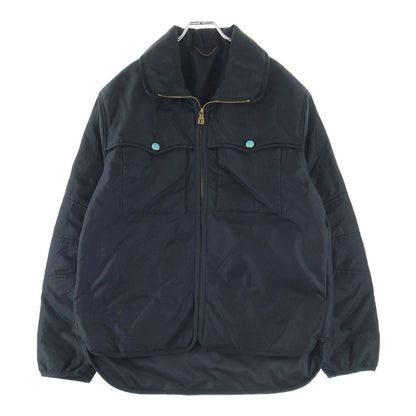 Louis Vuitton Turquoise Button Quilted Overshirt Jacket Black