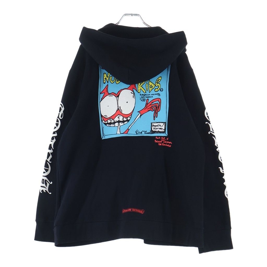 Chrome Hearts Matty Boy Ppo Nuclear Kids Zip Hoodie Boy Pro Zip Up Black