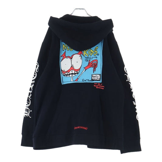 Chrome Hearts Matty Boy Ppo Nuclear Kids Zip Hoodie Boy Pro Zip Up Black