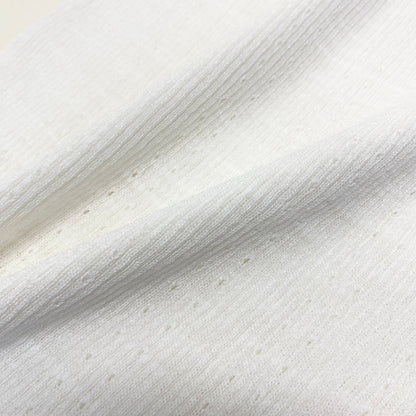 Chanel CC Logo Summer Knit Tunic Length 40 White Sweater — view 6