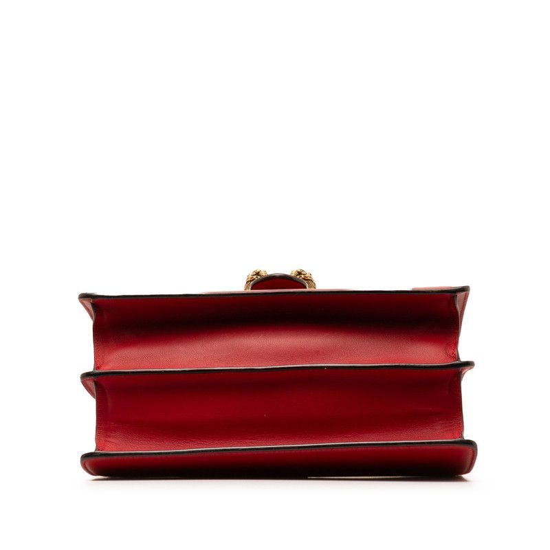Gucci Dionysus Bamboo 2-Way Shoulder Bag Red Leather — view 4
